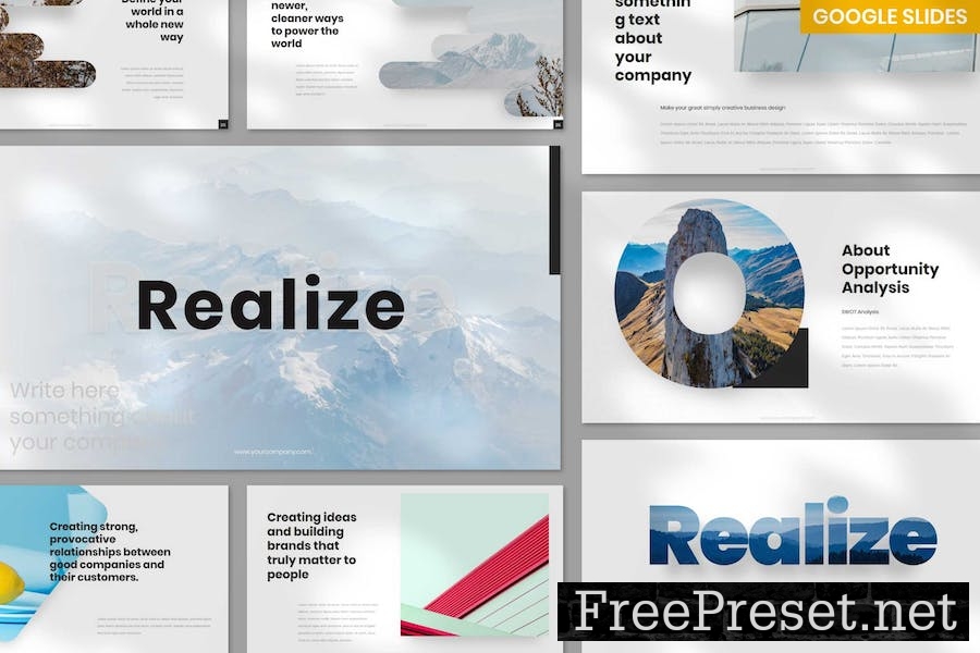 Realize Minimal GoogleSlides 94W547U