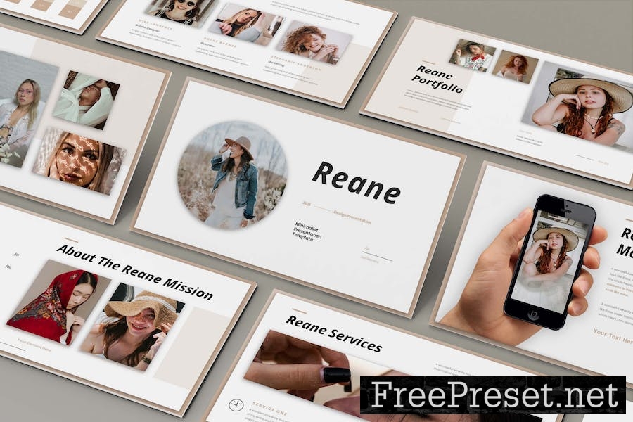 Reane Business Presentation Google Slide Template 4Y64C3B