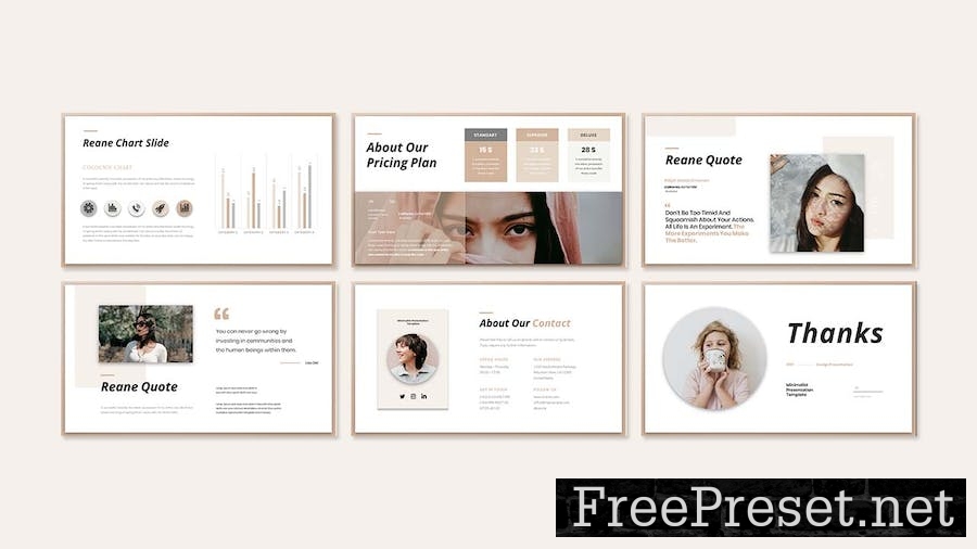 Reane - Business Presentation Powerpoint Template DHLUQDF