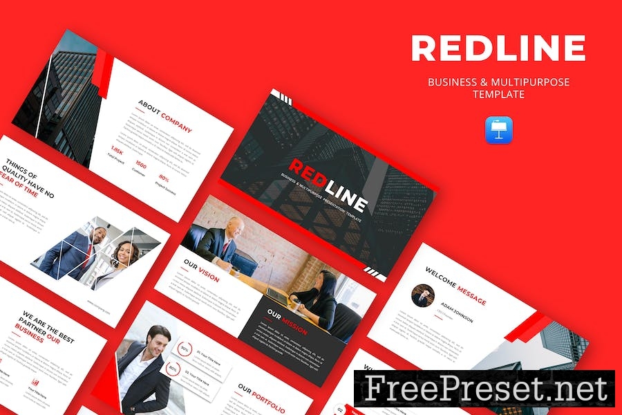 REDLINE - Multiporpose Business Keynote LBATCVJ