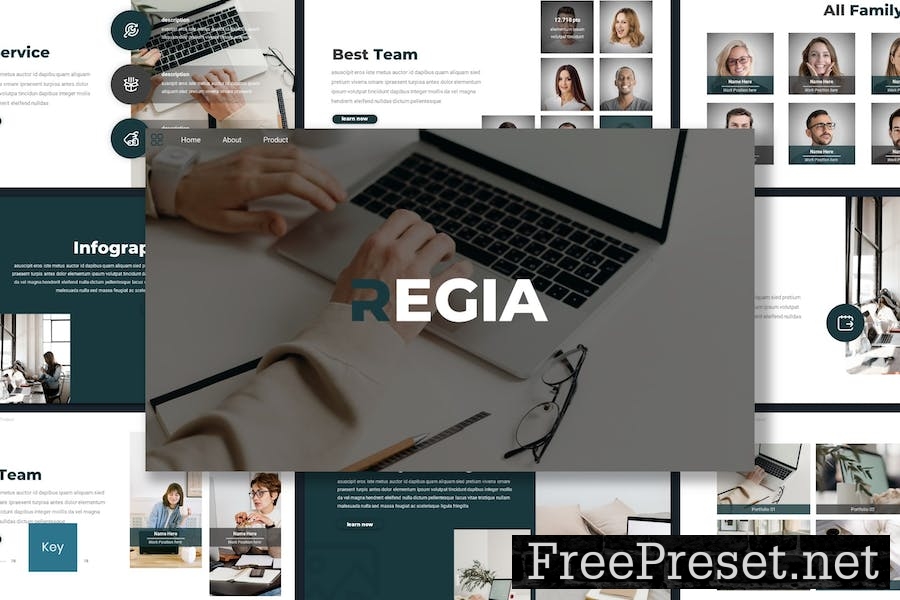 Regia - Business Keynote Template PE37Q8D