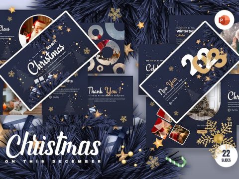 Rehod Christmass PowerPoint Presentation Template VW2TL3E