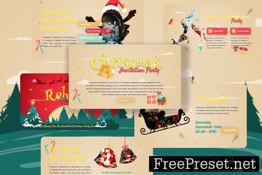 Rehood - Christmas Party Keynote Template QLJSWGN