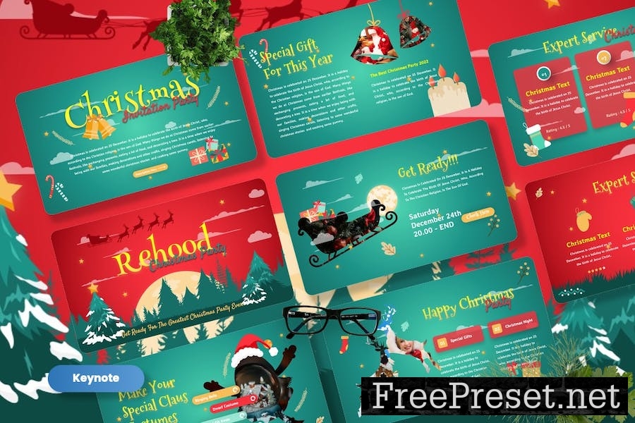 Rehood - Christmas Party Keynote Template QLJSWGN