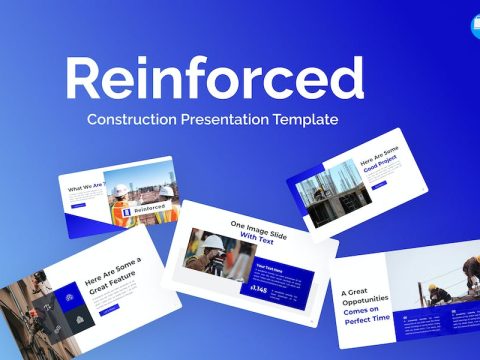 Reinforced Blue Modern Construction Keynote 28GRGGM