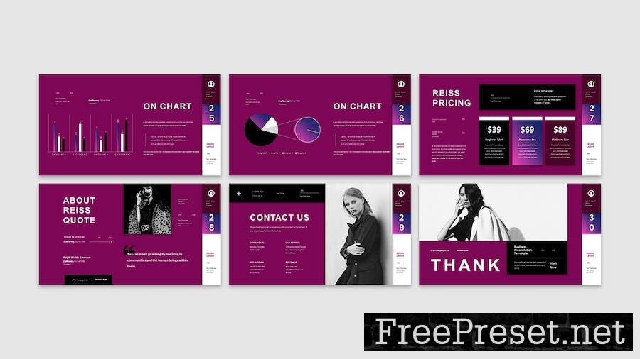 Reiss - Business Presentation Keynote Template GWBG8KD