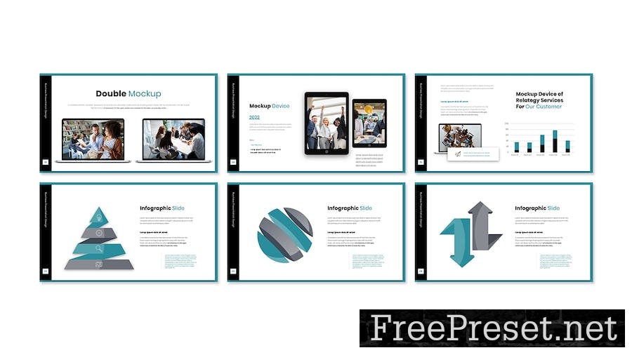 Relategy Business Presentation PowerPoint Template 6M79KZC