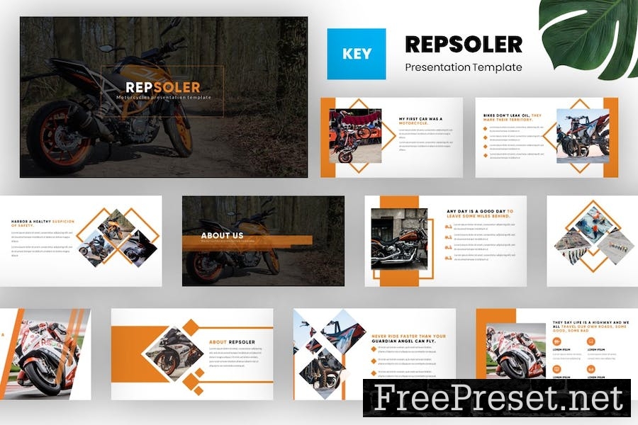 Repsoler - Motorcycle Racing Keynote Template YPMGWVV