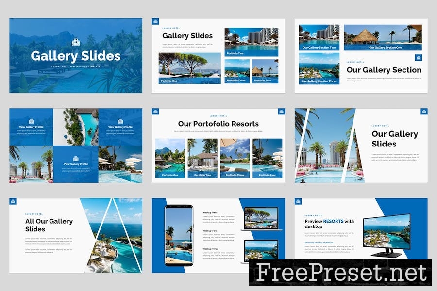 Resorts - Luxury Hotel Keynote Template PQQGQ2J