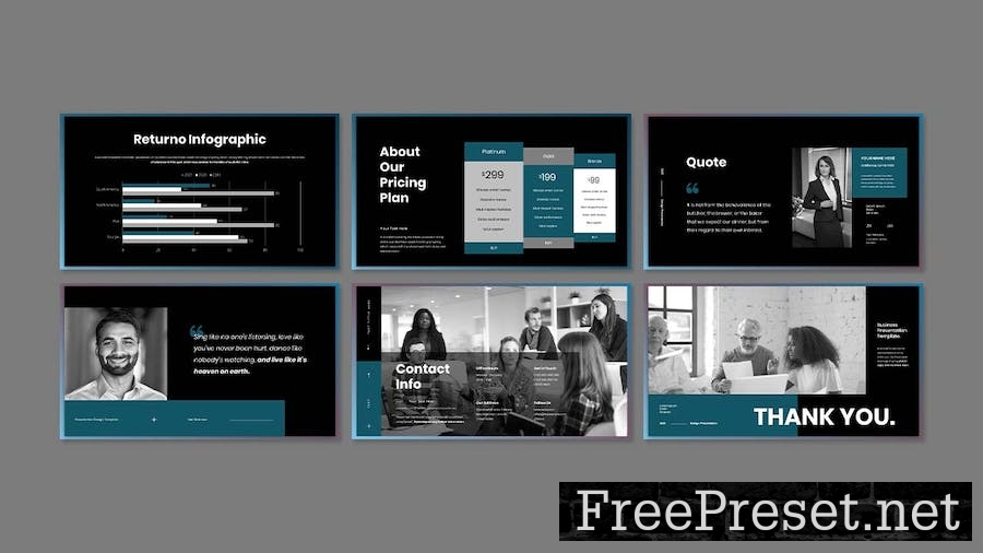 Returno - Business Presentation Keynote Template LP5S7U6