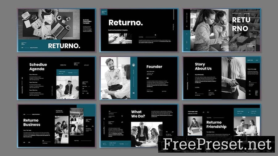 Returno - Business Presentation Keynote Template LP5S7U6