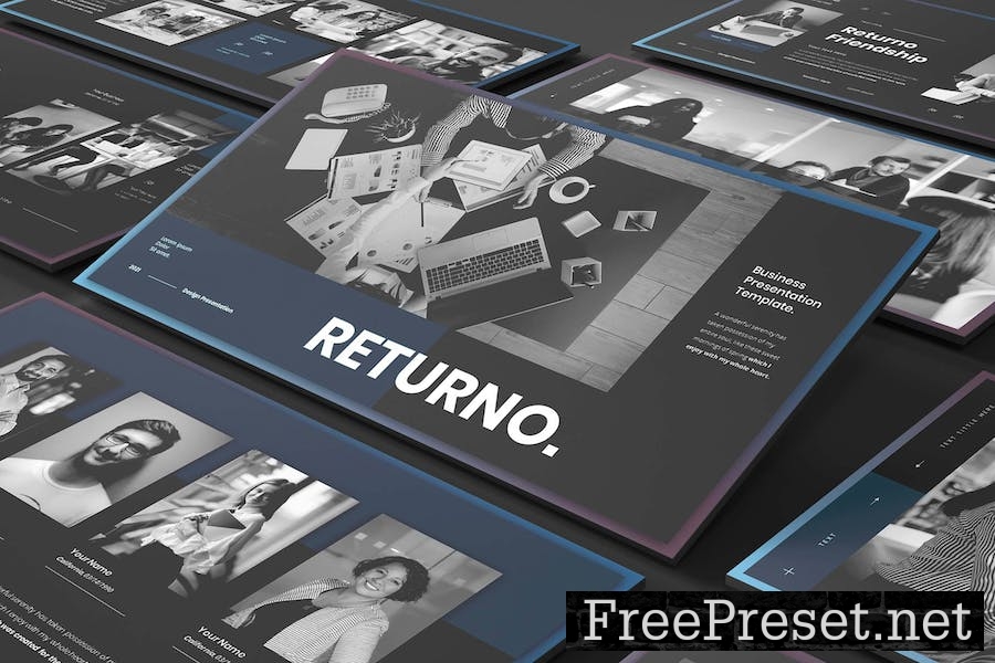 Returno - Business Presentation Keynote Template LP5S7U6