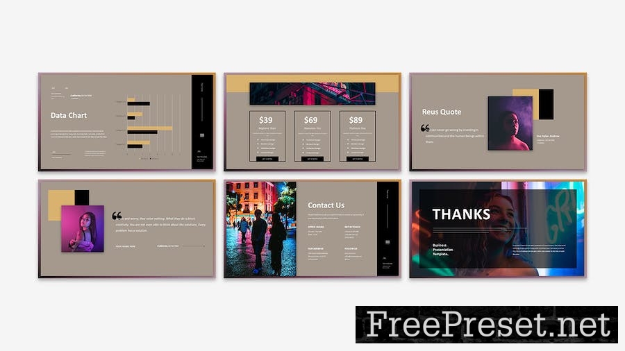 Reus - Business Presentation Keynote Template PF5F37G