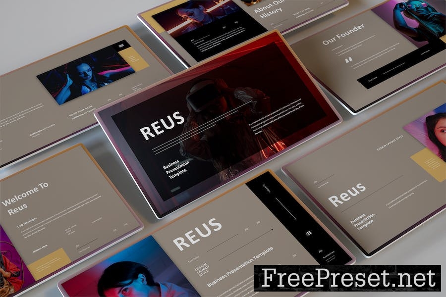 Reus - Business Presentation Keynote Template PF5F37G