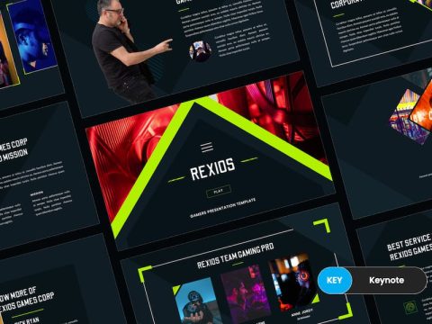 Rexios - Gaming Business Keynote Template 6SPZ4YA