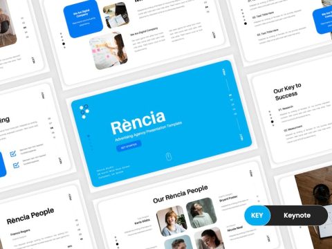 Rència - Advertising Agency Keynote Template ZS2CL5G