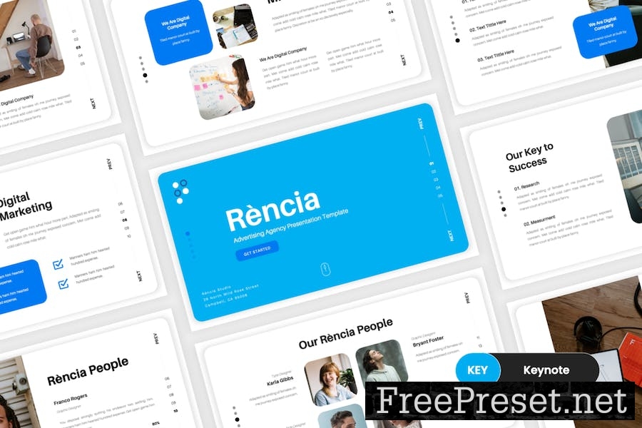 Rència - Advertising Agency Keynote Template ZS2CL5G