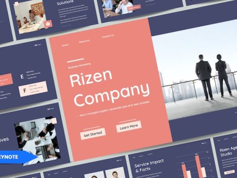 RIZEN-Digital Business Marketing Template | KEY 2CA46LZ