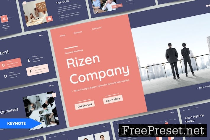 RIZEN-Digital Business Marketing Template | KEY 2CA46LZ