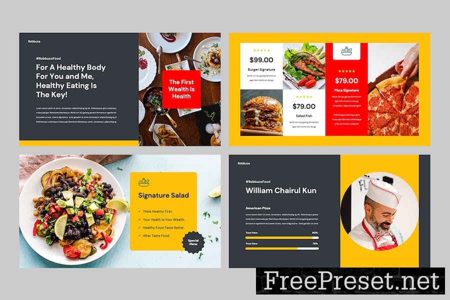 ROBBUCO - Food & Restaurant Google Slides Template PR49UHJ