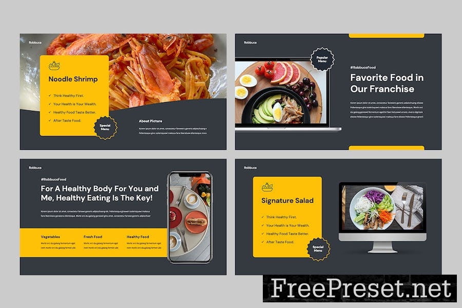 ROBBUCO - Food & Restaurant Google Slides Template PR49UHJ