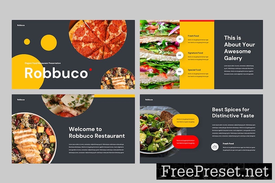 ROBBUCO - Food & Restaurant Powerpoint Template PG2GUP7