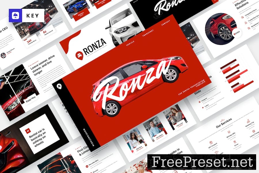 RONZA - Car Rental Keynote Template A2XJR8Y