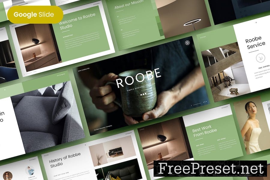 Roobe - Business Google Slide Template FXTV3MK