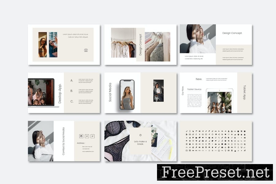 ROSE - Fashion Keynote Template H8JBXKM