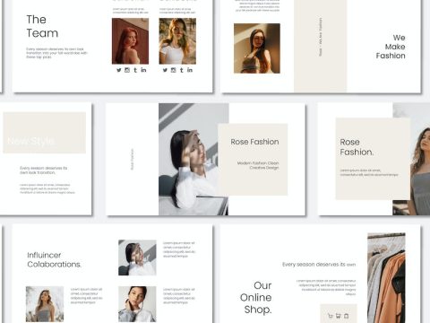 ROSE - Fashion Keynote Template H8JBXKM