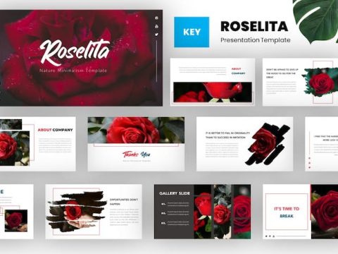 Roselita - Nature Minimalism Keynote Template B3524EB