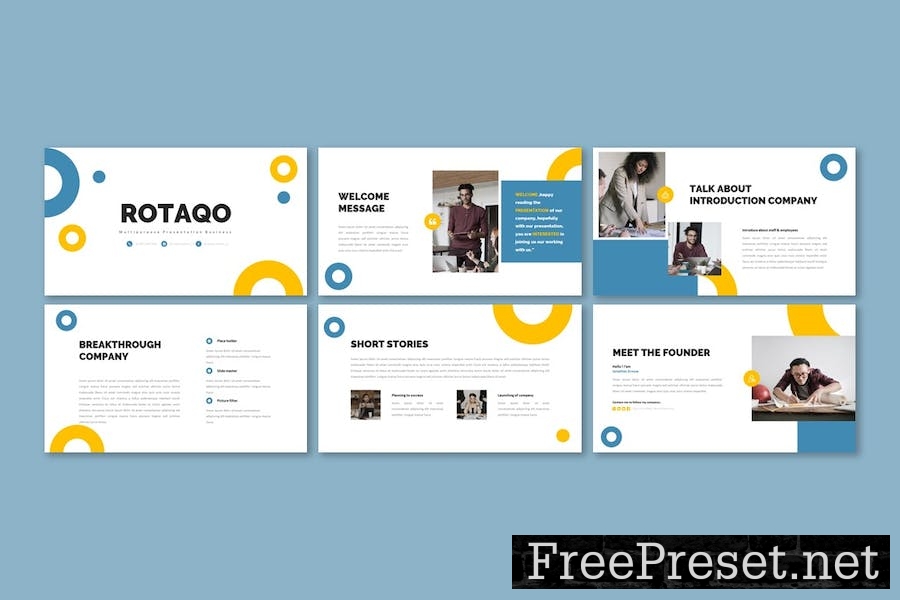 Rotaqo - Multipurpose Powerpoint Template W438LU7