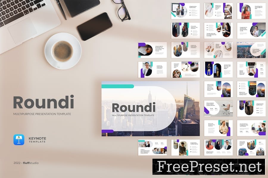 Roundi - Multipurpose Keynote Template 9Z4FGQF