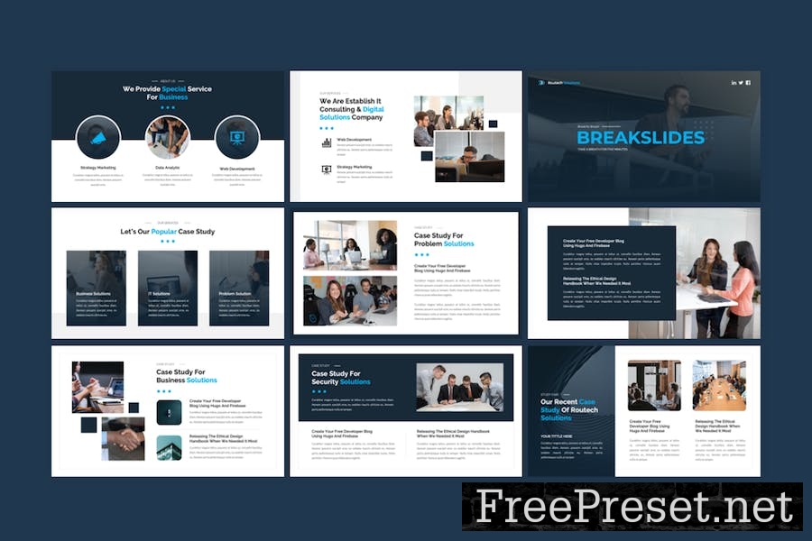 Routech - IT Solutions Keynote Template 5F4V4SP