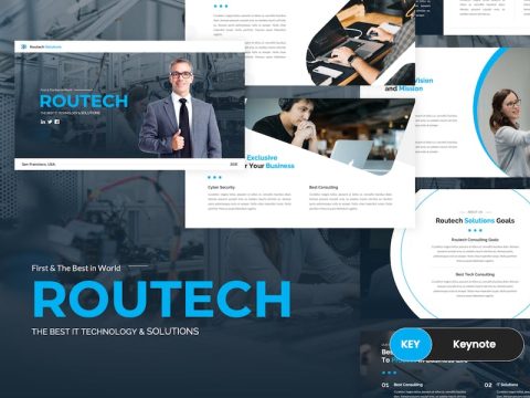 Routech - IT Solutions Keynote Template 5F4V4SP