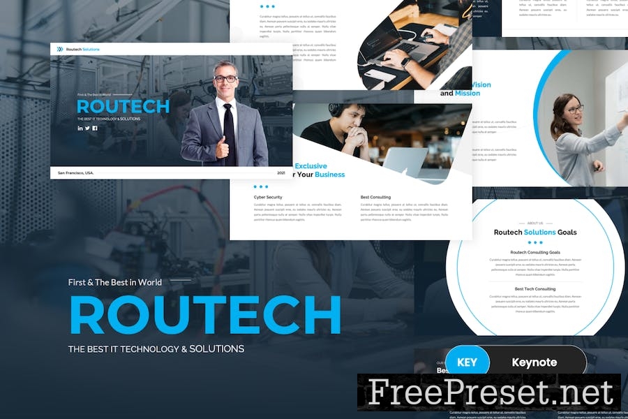 Routech - IT Solutions Keynote Template 5F4V4SP