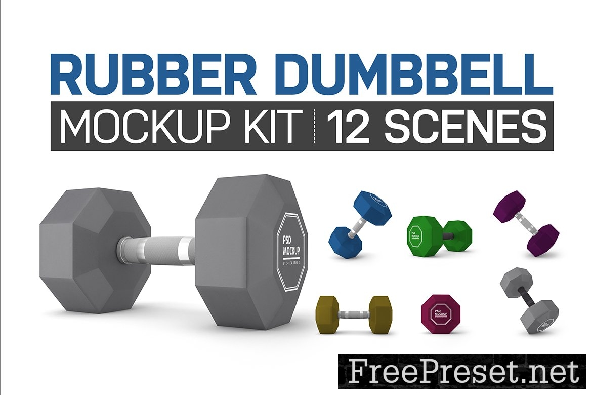 Rubber Dumbbell Kit 7528847