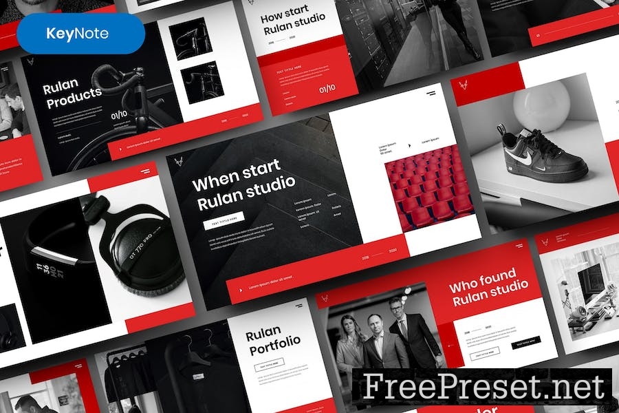 Rulan – Business Keynote Template 8RUDE38