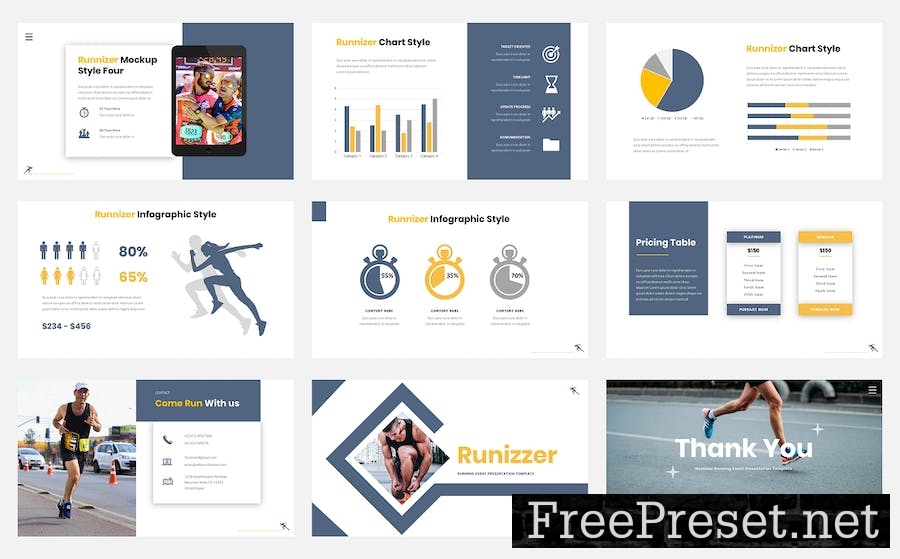 Runnizer - Running Event Keynote Template 94SFA55