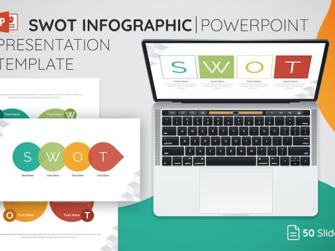 S.W.O.T Infographic Slide Powerpoint Template 3QEM3ZH