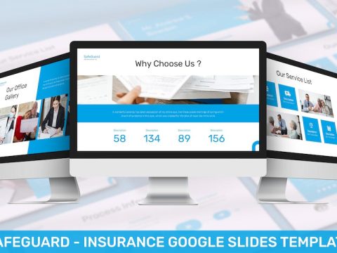 Safeguard - Insurance Google Slide Template 884GASW