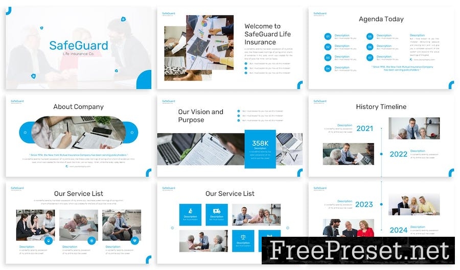 Safeguard - Insurance Powerpoint Template SJ5QX8C