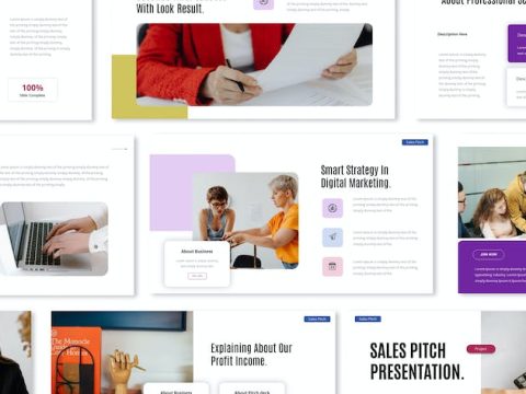 Sales Pitch Keynote Presentation Template ZAD4CCT