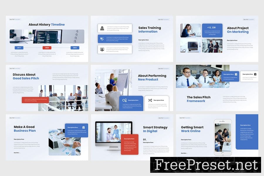 Sales Pitch - Presentation Powerpoint Template S5HLX5V