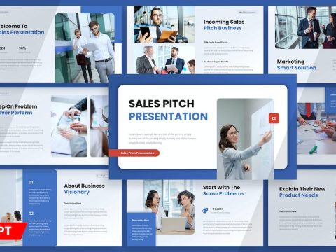 Sales Pitch - Presentation Powerpoint Template S5HLX5V