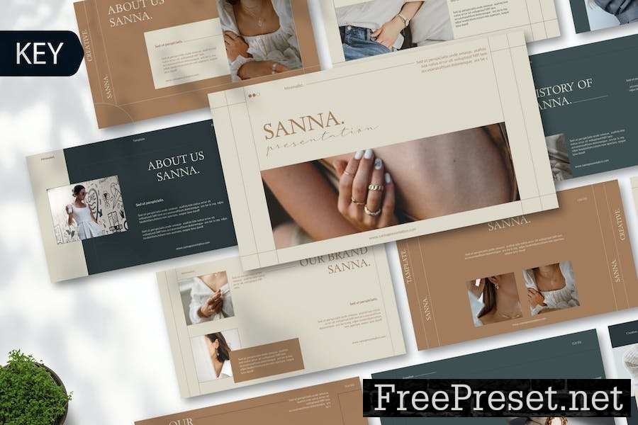 Sanna Fashion Keynote Template F35XF3F