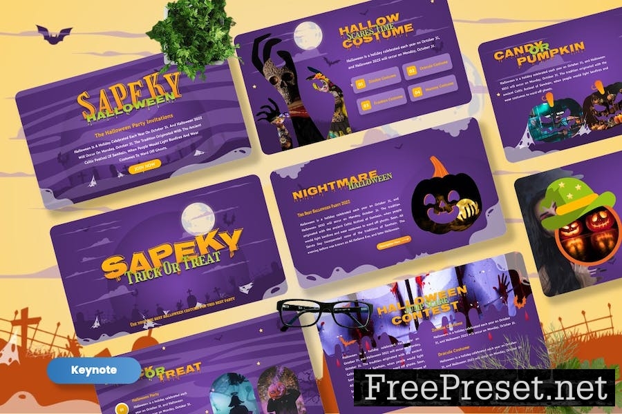 Sapeky - Halloween Keynote Template WYL5U6T