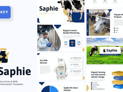 Saphie - Dairy Farm & Milk Keynote Template BF4HK96