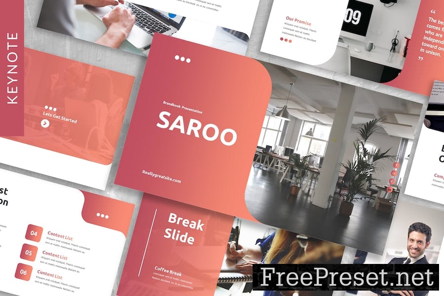 Saroo - Business Keynote Template WYH5JQJ