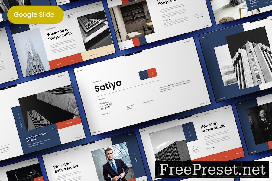 Satiya - Business Google Slide Template N8G7XLT